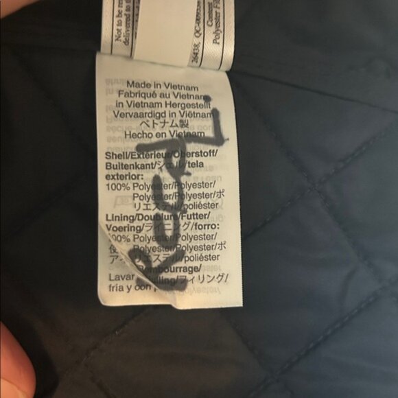 Crewcuts J.Crew Boys Navy Blue Quilted Barn Jacket Size 10 EUC - Picture 4 of 4